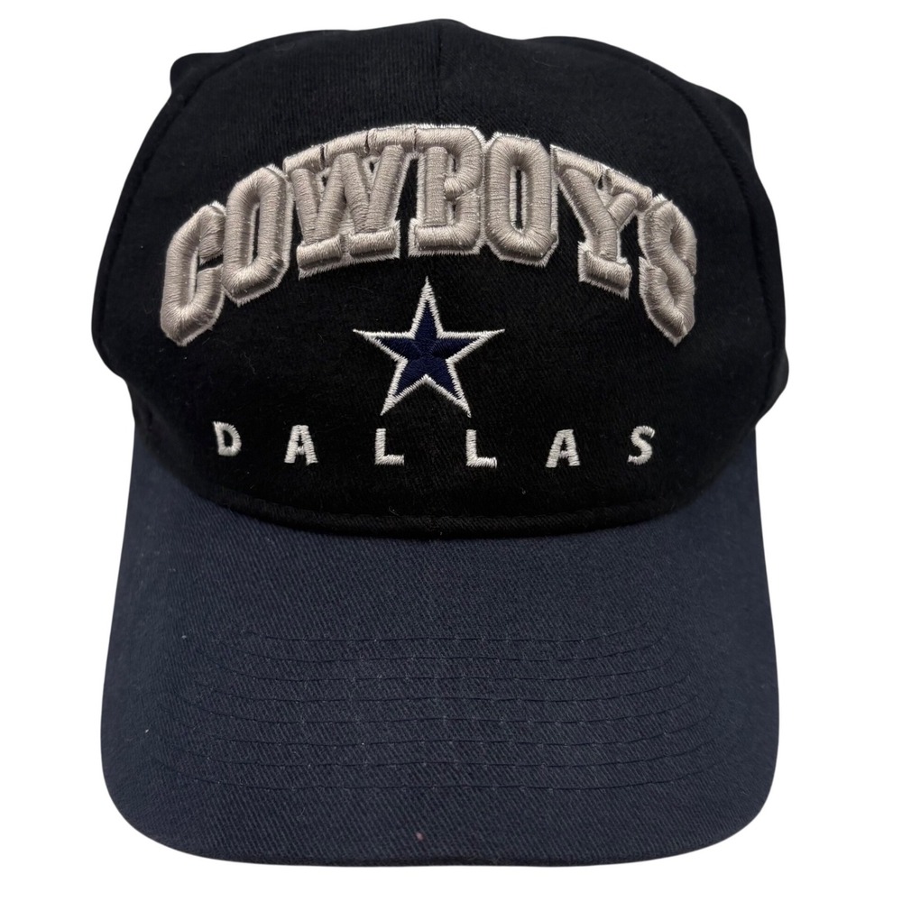 Dallas Cowboys NFL Snapback Hat Black Navy Blue Embroidered Drew‎ Pearson FLAW